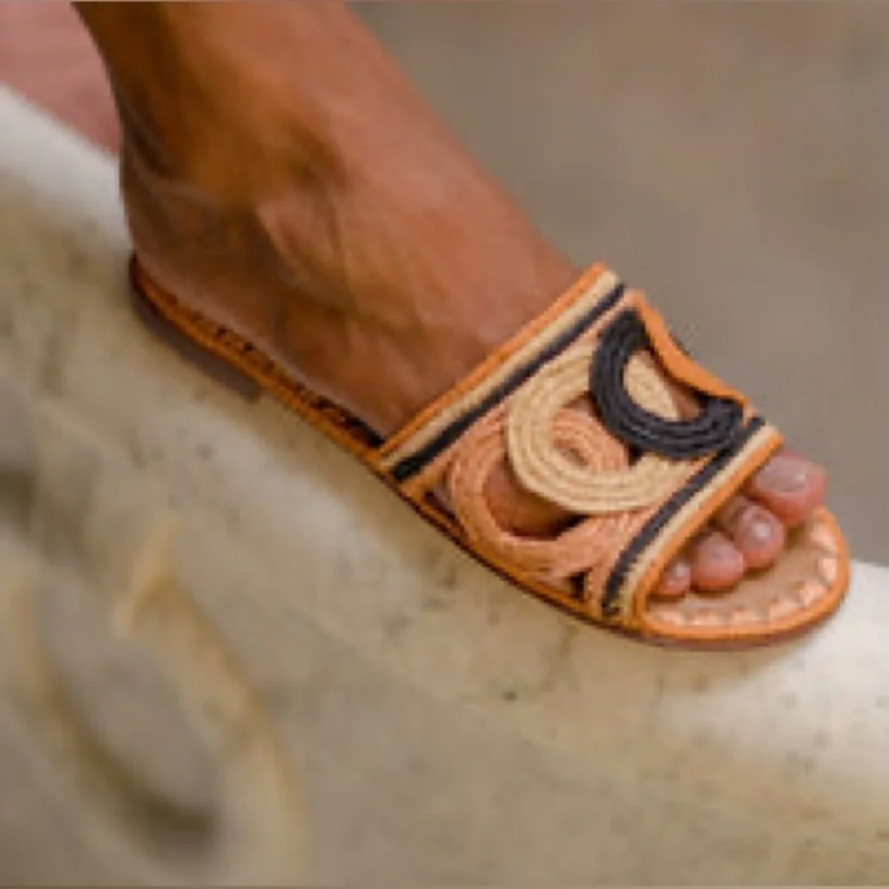 NWT Le Mogador Ortigia Sandal in Cognac Palette